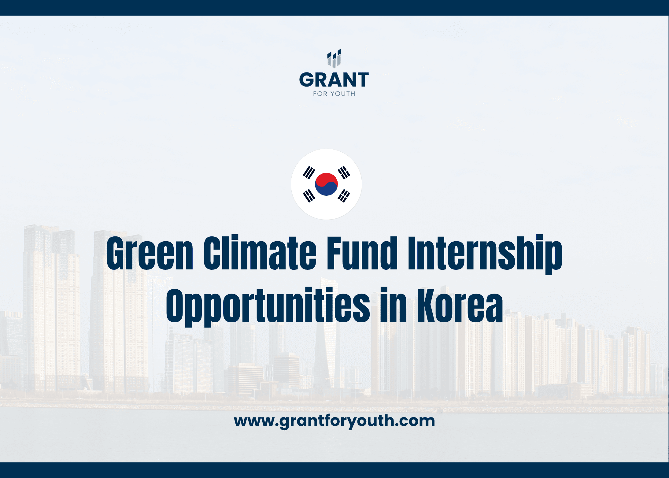 Green Climate Fund IEU Policy Internship 2026 in Korea