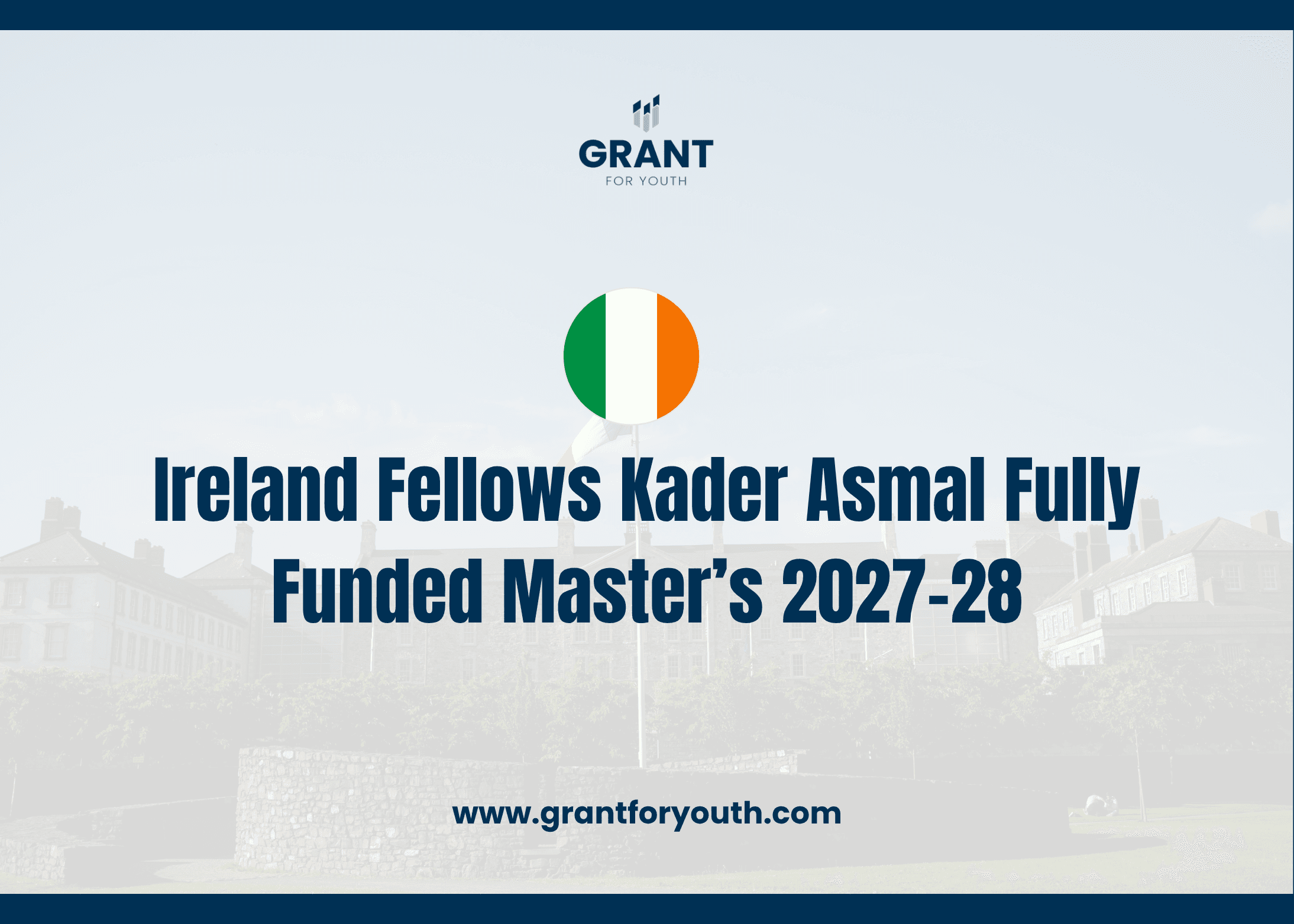 Kader Asmal Fellowship Programme 2027 in Ireland